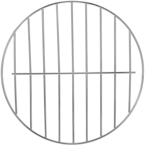 Gril de Barbecue Circulaire de 28 cm, Grille Ronde en Fil d'Acier, Plateau de Barbecue Multifonction, Refroidissement à la Vapeur, Gril en Croix en Acier Inoxydable (1/4)