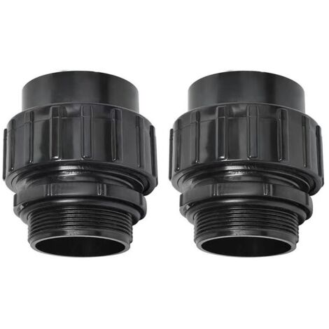Adaptateur universel à emboîter pour tuyau de pompe à sable Hayward  Adaptateur de tuyau PVC de 1,5" à 2" de diamètre  Raccord d'étanchéité à connexion rapide (paquet de 2)