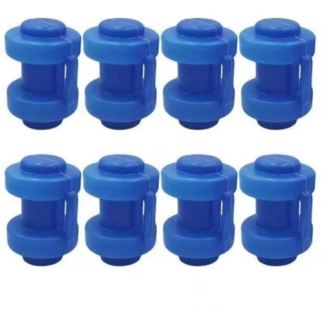Ensemble de protections pour trampoline enfant - Embouts anti-collision en plastique PP (bleus, lot de 8) Accessoires de sécurité pour trampoline d'extérieur (1/5)