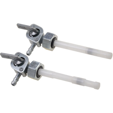 Interrupteur de carburant universel pour moto GOOFIT, longueur totale de 104 mm, ensemble en deux parties, compatible avec les véhicules tout-terrain/scooters/quads, kit de conversion de vanne de carb (1/5)