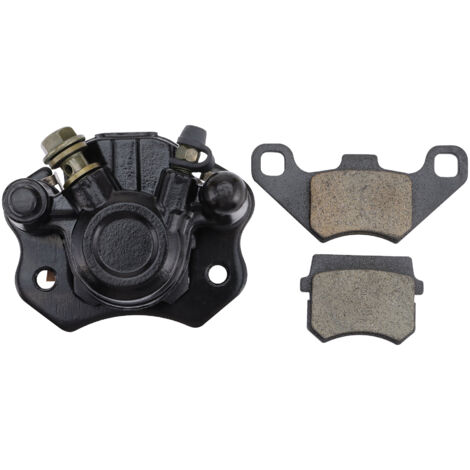 Ensemble étrier de frein à disque arrière rouge avec plaquettes de frein, adapté aux VTT/karts 4 places/véhicules tout-terrain de 50 à 250 cm³, pièces de modification de frein de roue arrière. (1/5)