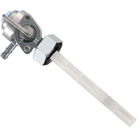 Interrupteur de carburant pour moto GOOFIT, longueur totale de 132 mm, interface à filetage interne, accessoire universel pour véhicules tout-terrain/VTT avec vannes de carburant manuelles modifiées. (1/5)