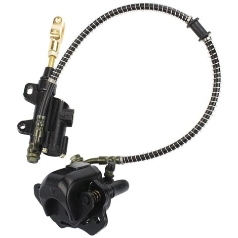 Ensemble maître-cylindre de frein arrière pliable avec étrier, compatible avec les véhicules tout-terrain/VTT de 50 à 125 cm³ et kit de modification du système de frein à disque hydraulique (1/5)