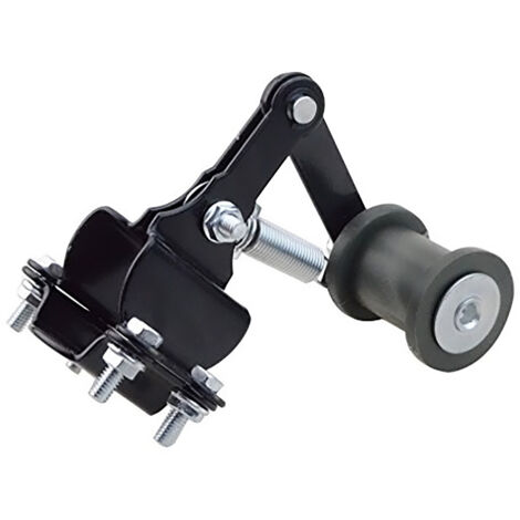 Tendeur/ajusteur de chaîne universel pour moto, pièce de modification de longueur de chaîne réglable bicolore noire et jaune, adaptée à divers véhicules tout-terrain, motos de route et cruisers. (1/5)