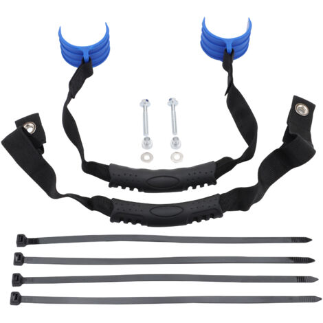 Ensemble de remorque universel pour motos tout-terrain/quads/SSV : corde de levage bleue épaisse, coussin de siège arrière, ceinture de remorquage et de sauvetage, outil de remorque portable haute rés (1/5)