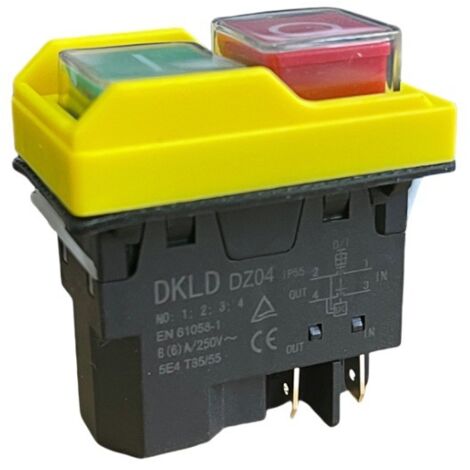 Interrupteur électromagnétique étanche DKLD DZ04 Bouton marche/arrêt, contrôleur de moteur d'outil électrique, contacteur magnétique étanche pour perceuse, interrupteur étanche de qualité industriell