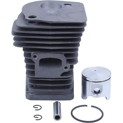Kit piston et bloc-cylindres 44 mm pour tronçonneuse Husqvarna 350H, ensemble cylindre/segments de piston de remplacement compatibles. (1/4)