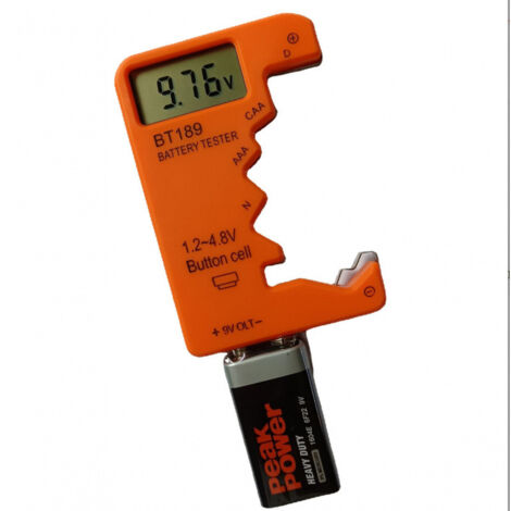 Testeur de tension pour piles 18650, détecteur de tension pour piles bouton 9 V, testeur de piles AAA (1/2)