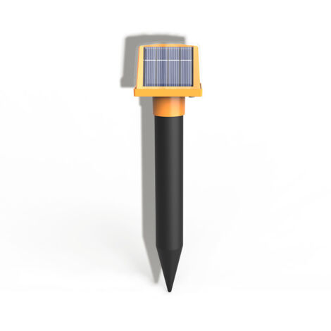 Répulsif solaire contre les moustiques et les rongeurs, capteur de source lumineuse LED, répulsif électronique ultrasonique contre les serpents, lampe de jardin multifonctionnelle 4 en 1 + répulsif po (1/4)
