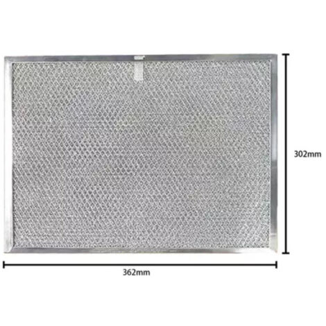 Filtre à graisse pour hotte aspirante, filtre en aluminium BPS1FA30 362 x 302 mm, filtre lavable haute efficacité, kit de remplacement d'accessoire pour hotte de cuisine
