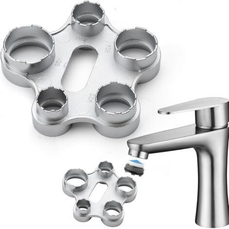 Clé de service universelle, régulateur de jet, clé de service, aérateur, clé de montage, mousseur, clé de montage pour M16 / M18 / M22 / M24 / M28 - Clé universelle pour buses de mélange de régulateur (1/5)