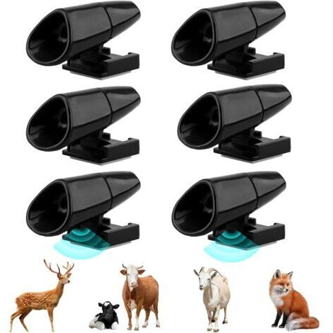 6 Pièces Sifflet Ultrason Anti Gibier, Sifflet Ultrason Voiture Anti Gibier Cerf Lièvres, Dispositif de Protection et Avertissement de Animaux pour Voiture Camions et Motos (1/5)