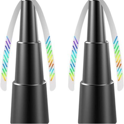Ventilateur Anti-Mouche, Lot de 2 Répulsifs Anti-Mouches, Fly Fan pour effrayer Les Mouches, Répellante Moustique Fan pour Maison Dîner, Terrasse et Restaurant (1/5)