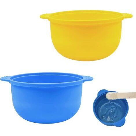 Bol de Cire, Pot de Cire en Silicone, Pot de Cire Amovible, Pot Chauffe Cire en Silicone, Bol D'épilation en Silicone, Pot de Cire de Rechange pour Bol de Cire Fondante, pour la Plupart des Chauffe (1/5)
