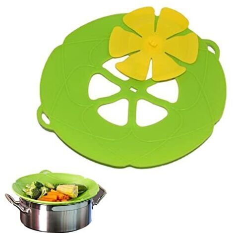 Lulizzie Housse Anti-débordement en Silicone, Couvercle Anti-débordement, Cuisine à Haute température pour Couvercle Casserole pour la Cuisson (1/5)
