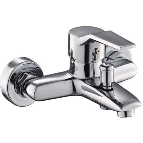 Robinet mitigeur de douche, mitigeur de douche mural, en cuivre, eau chaude et froide, en céramique, mitigeur de douche mural, mitigeur de douche à levier unique, robinet de douche (1/4)