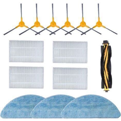 Filtre Brosse Chiffon de Rechange Ensemble d'accessoires pour Aspirateur Robot 800T 820S (14 Pièces) (1/5)
