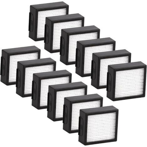 (12 Pièces) Combo J7+ Filtre HEPA De Remplacement Compatible Avec Les Accessoires De Filtres HEPA Pour Aspirateur Robot iRobot Roomba Combo J7+/ Combo j9+ (1/5)