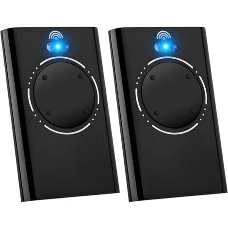 2 télécommandes de remplacement pour 787010 XT4 868 SLH LR, 868 MHz, 4 canaux, compatibles avec XT4 868 SLH LR, XT4 868 SLH, XT2 868 SLH LR, XT2 868 SLH (noir) (1/4)