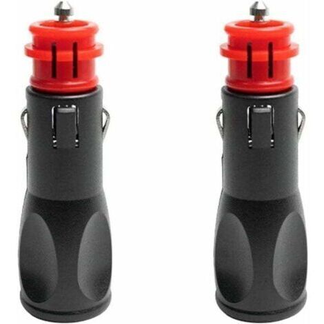 Prise allume cigare male,Adaptateur male allume cigare,Prise Fiche Male Allume Cigare,Fiches pour adaptateurs d'allume-cigare européens 12V - 2PC (1/4)