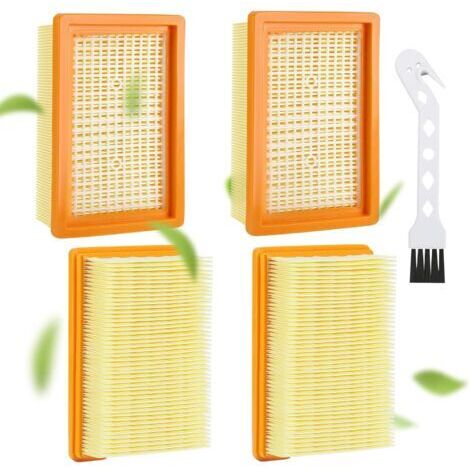 Lot de 4 Filtre Remplacement pour Aspirateur Kärcher WD4 WD5 WD6 MV4 MV5 MV6 plissé Plat (1/5)