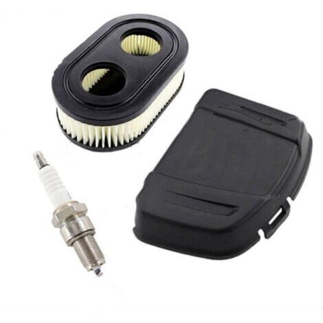Couvercle de filtre à air pour Briggs & Stratton série 625E 625EXi 650EXi 675EXi 675IS 103M 104M moteurs de tondeuse à gazon Remplace 594106 798452 avec bougie d'allumage BS-OHV RC12YC