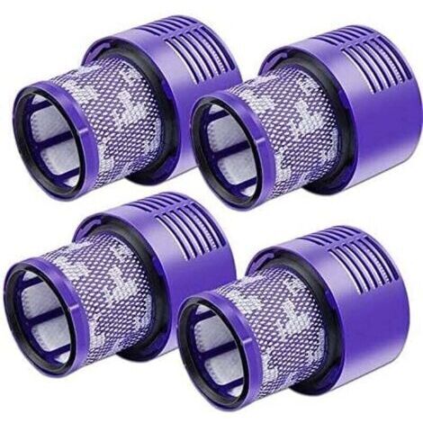 Lot de 4 filtres V10 pour aspirateur Dyson, lot de 4 filtres de rechange pour aspirateur Dyson V10, V10 Absolute, V10 Animal, V10 Motorhead, SV12 pièce de rechange P/N 969082-01 (1/5)