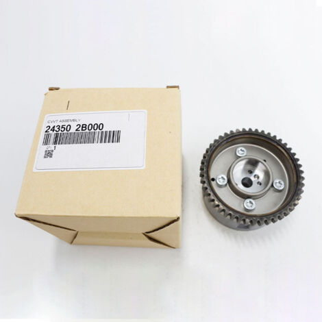 La pièce 243502B000 convient au pignon d'arbre à cames de distribution CVVT du moteur 1.6L de la Kia Soul 10-11. (1/5)