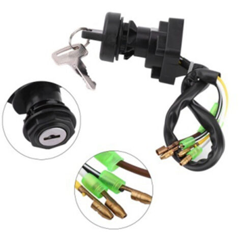 Pièces détachées pour motos, contacteur d'allumage compatible avec Kawasaki Bayou 220, accessoires pour quads (1/2)