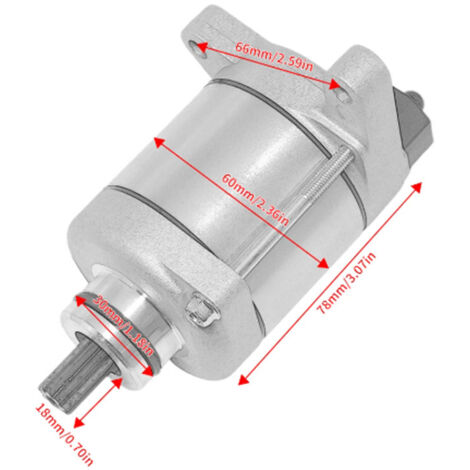 Démarreur de moto 31200-MKE-A71, compatible avec Honda CRF450R. (1/5)