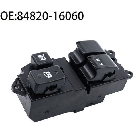 La référence 84820-16060 s'applique au bouton-poussoir/interrupteur de lève-vitre électrique des Toyota Tacoma 95-01. (1/4)