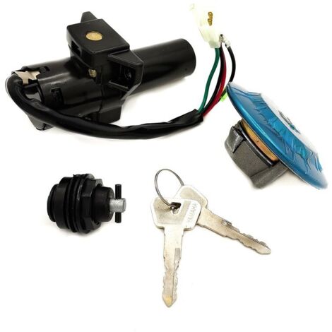 Antivol de contacteur d'allumage/verrouillage de bouchon de réservoir pour moto YAMAHA YBR125 et TTR125 (1/3)