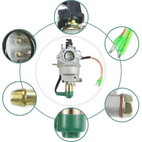 Générateur à amortisseur manuel 182F/188F avec carburateur GX390, GX270 5KW 13HP, GX340 11HP (1/3)