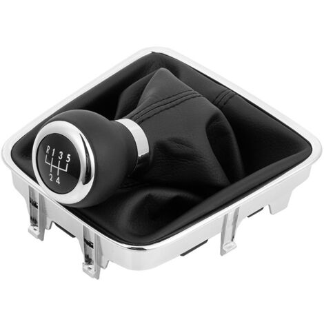 Housse anti-poussière pour Volkswagen Tiguan, housse large, kit de pommeau de levier de vitesse, accessoires combinés housse de pommeau de levier de vitesse, kit de housse étroite en cuir, 5 vitesses, (1/4)