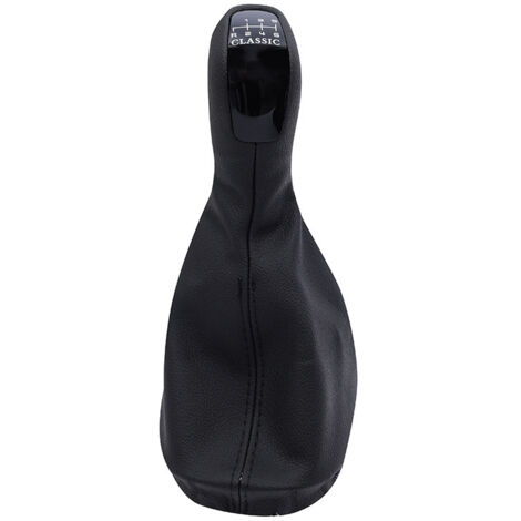 Convient aux voitures Mercedes-Benz Classe C, W203S203 housse anti-poussière en cuir pour pommeau de levier de vitesse, logo Classe E, ensemble 6 vitesses (une pièce). (1/4)