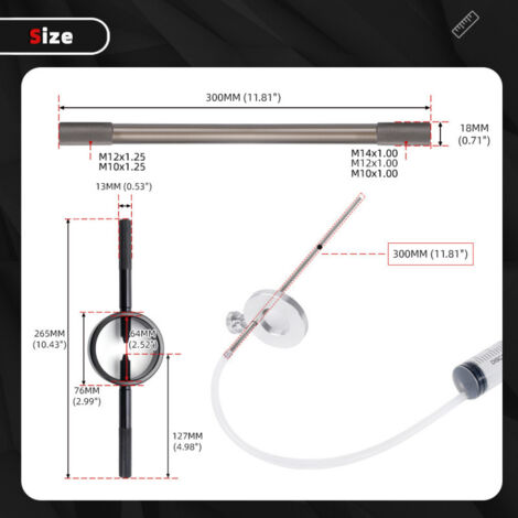 Kit d'outils pour compresseur de ressort de fourche de moto, outil pour compresseur de ressort de soupape de vélo 60 ml, une pièce par défaut. (1/4)