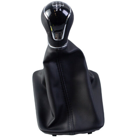Convient pour le remplacement du pommeau de levier de vitesse de la voiture SEAT Leon, accessoires intérieurs avec coutures noires, kit 5 vitesses, une pièce.