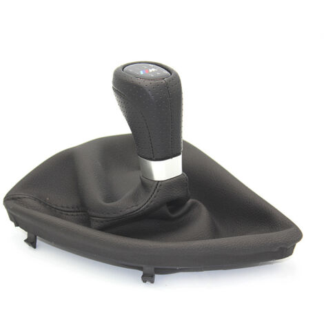 Kit de cache-poussière neuf pour pommeau de levier de vitesse BMW E81/E82, accessoire de pommeau de levier de vitesse noir, standard noir 5 vitesses, une pièce.