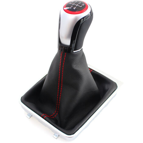Pommeau de levier de vitesse personnalisé pour Volkswagen Passat B6, rouge, boîte 6 vitesses. (1/4)