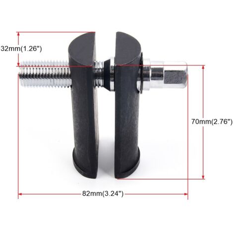 Outil d'extraction de roulement de biellette de direction pour motos, pour sièges de diamètre intérieur de 1-1/8 pouce à 2-5/8 pouce (un jeu) (1/4)