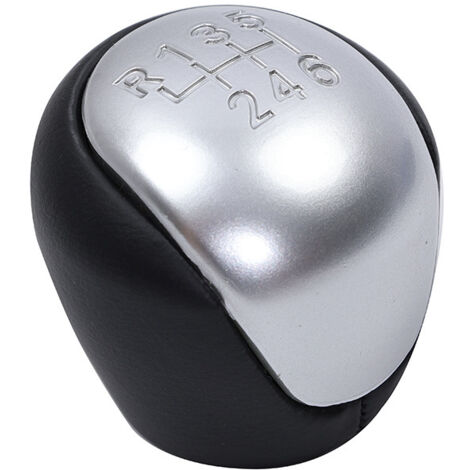 Convient aux Hyundai Elantra à transmission manuelle, un paquet de pommeau de levier de vitesses 6 vitesses argent mat, tête de levier de vitesses, levier de vitesses et poignée. (1/4)
