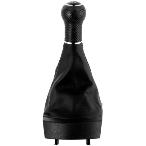 Convient aux voitures Volkswagen SEAT à transmission manuelle 5-6 vitesses, pommeau de levier de vitesse, 6 vitesses en cuir noir avec surpiqûres rouges, 5 vitesses un jeu. (1/4)