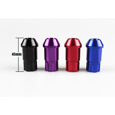 Boulons antivol doubles en acier pour pneus, violets, 1,5 mm chacun, adaptés à la modification des moyeux de roues des voitures Honda/Fit. (1/4)