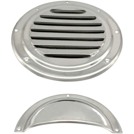 Couvercle semi-circulaire de fenêtre de ventilation en acier inoxydable de 5 pouces, plaque de ventilation, quincaillerie marine, accessoires pour yachts et véhicules récréatifs (1/3)