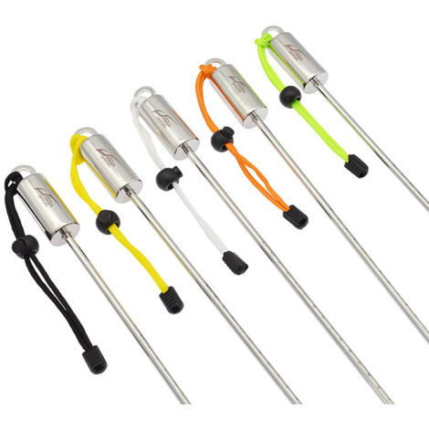 Cloche de plongée en acier inoxydable 316, étiquette pour bouteille, sonde sous-marine avec gradients et fonction d'auto-sondage, dragonne incluse (jaune) (1/3)