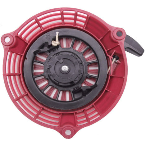 Le démarreur à plaque de traction en plastique rouge convient aux Honda GCV135, GCV160 et EN2000. (1/5)