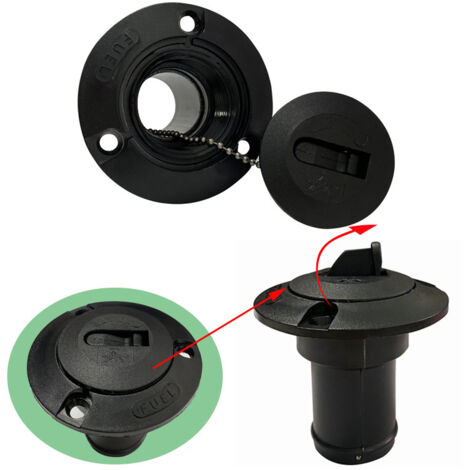 Trappe de pont, port de ravitaillement, entrée d'eau, entrée/sortie d'eau 38 mm, accessoires pour camping-cars/bateaux/yachts, réservoir de carburant en plastique 38 mm