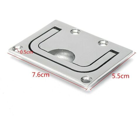 Poignée de traction carrée en acier inoxydable 316, verrou de sol, boucle de sol, quincaillerie pour véhicules récréatifs et nautiques, accessoires pour yachts, anneau de traction au sol, 0,01 kN (1/3)