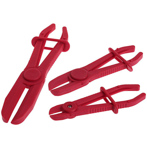 Pince à déconnecter les tuyaux d'huile en plastique, pince à sceller les tuyaux d'huile, pince en plastique pour réparation automobile, colliers de serrage pour tuyaux d'huile automobile, coffret d'ou (1/5)