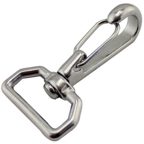 Anneau carré universel en acier inoxydable 316, boucle de sac à dos, crochet à ressort pour sangle, accessoires de quincaillerie pour bateaux, yachts et camping-cars, acier inoxydable 304-65 mm (1/3)